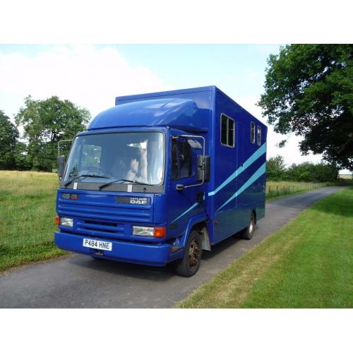 Leyland DAF 45/150 Turbo P reg 7.5 tonne Horsebox