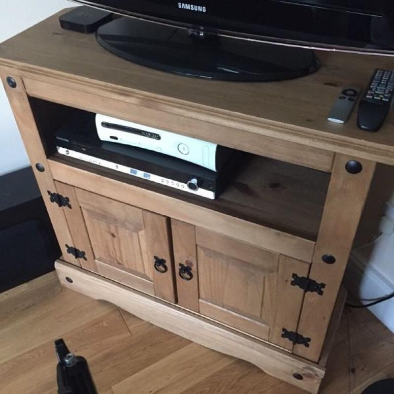 Solid Pine wooden TV Stand Cabinet