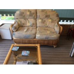 Cane conservatory furniture