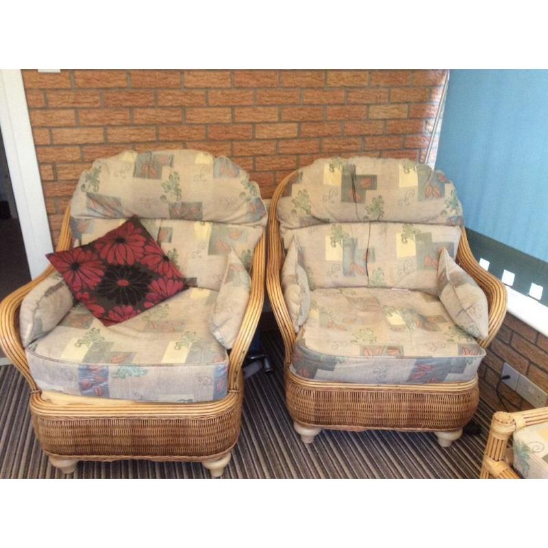 Cane conservatory furniture