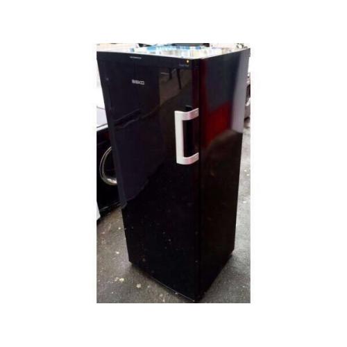 *****BEKO AS NEW TALL BLACK FREEZER INCLUDES 6 MONTHS GUARANTEE