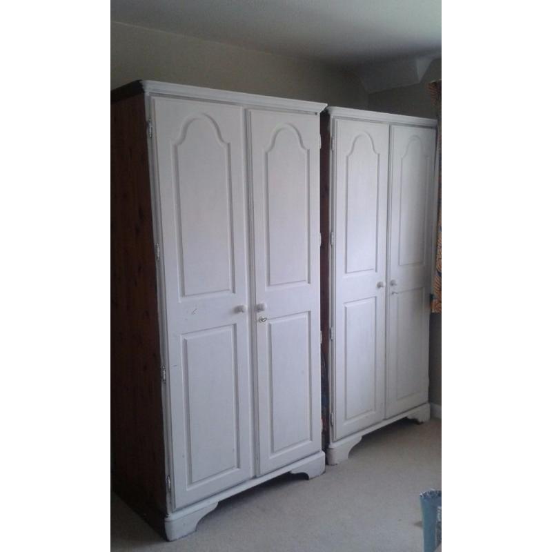 2 x Ducal double pine wardrobes for free