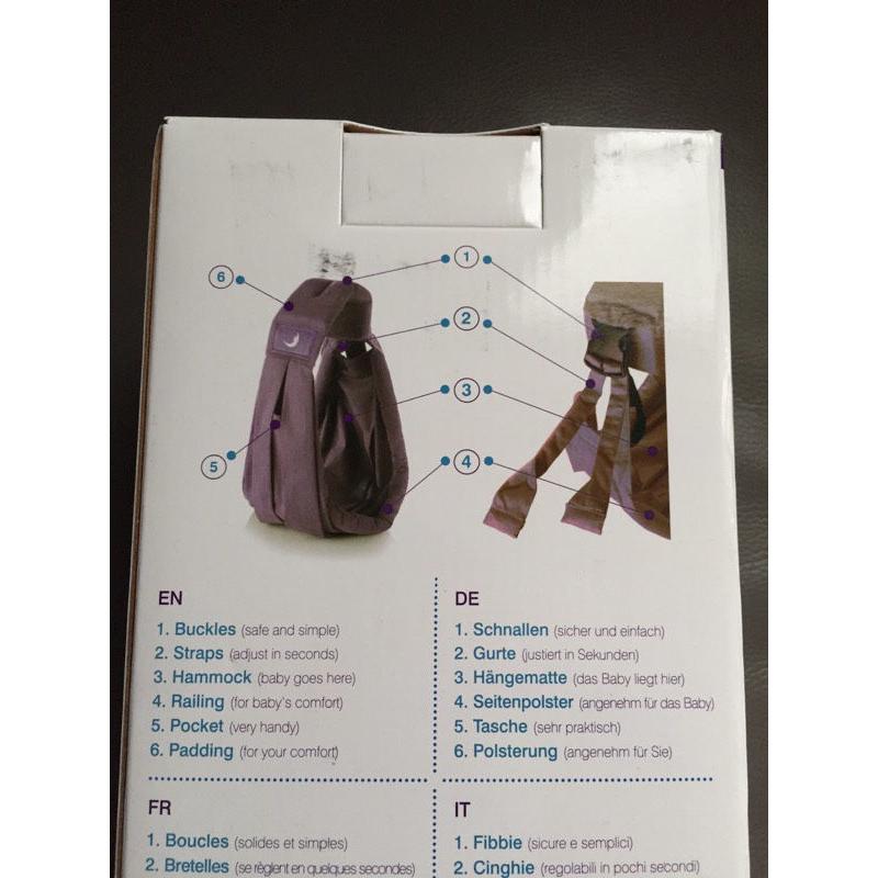 Babasling Baby Carrier in Grey/Brown