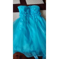 Strapless Blue Dress for any special Occasion