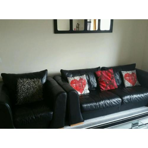 Leather suite