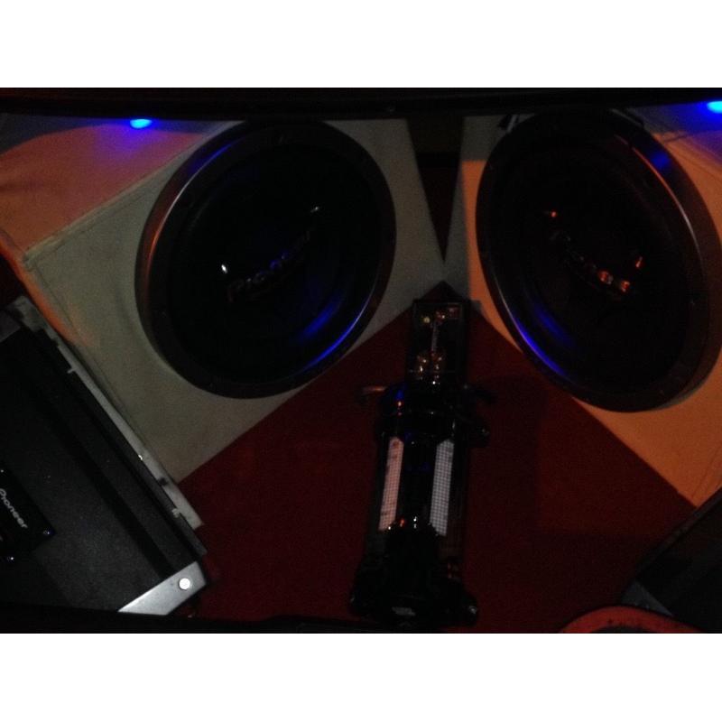 pioneer sub woofers and amps