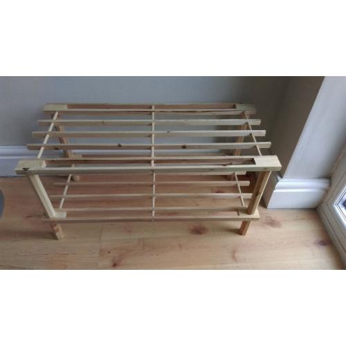 Wooden shoe rack - Brand new!