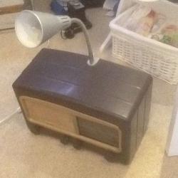 Lamp - Vintage Bakelite Radio upcycled into a lamp
