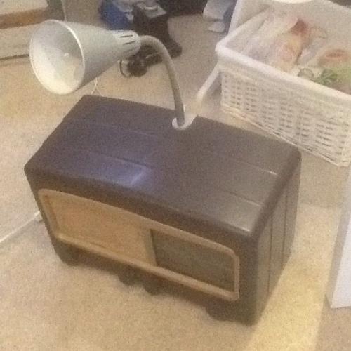 Lamp - Vintage Bakelite Radio upcycled into a lamp