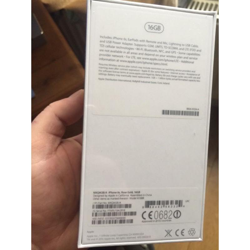 iPhone 6s rose gold 16 gb