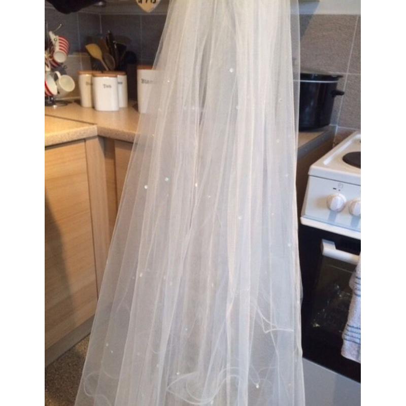 Long wedding veil