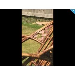 Wicker/bamboo conservatory set.
