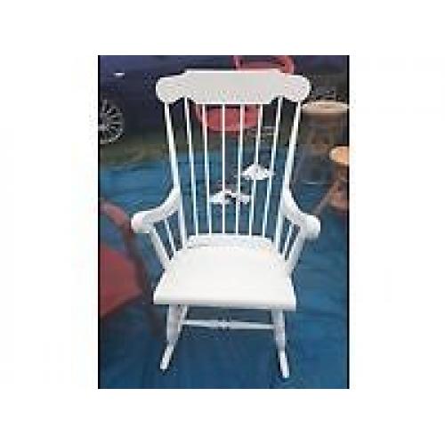 Vintage Farmhouse Rocking Chair Shabby Chic Nursing Armchair / Can Deliver
