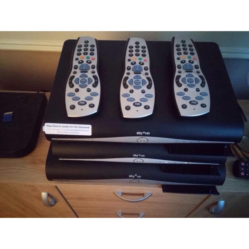 2 sky boxes n remotes