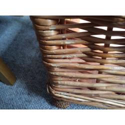 Wicker dog bed