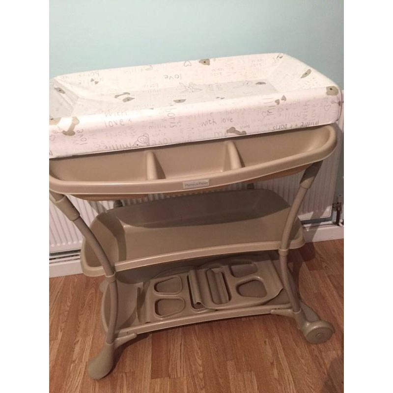mamas and papas nappy changing and bath unit 8 months old open to offers