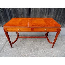 Antique Art Deco style Writing Dressing Table Desk with Glass Top