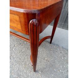 Antique Art Deco style Writing Dressing Table Desk with Glass Top