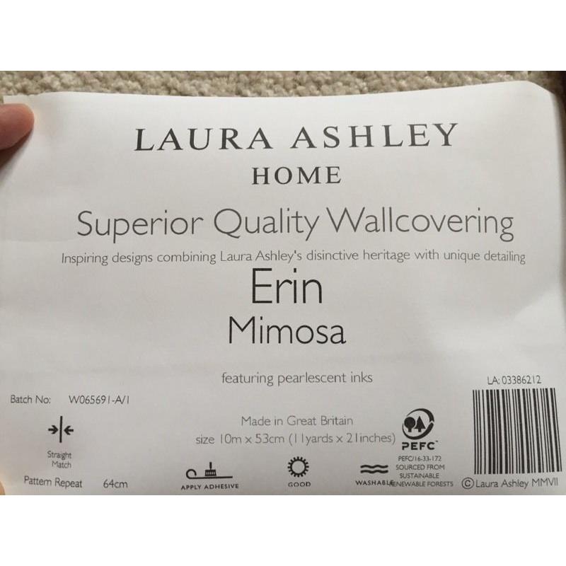 Wallpaper, Erin Mimosa Laura Ashley 15 rolls
