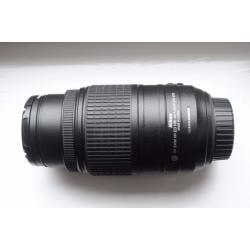 Nikon 55-300mm telephoto/zoom lens and hood
