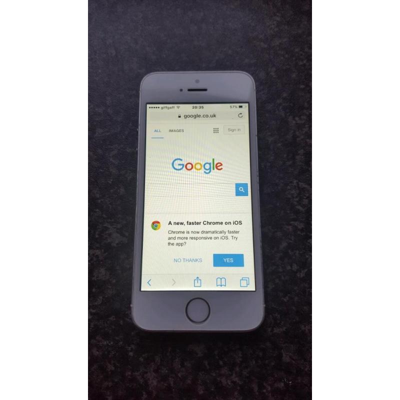 Iphone 5s on 02 /giff gaff but