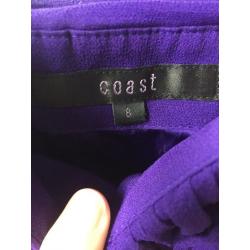 Coast Purple Dress Size 8