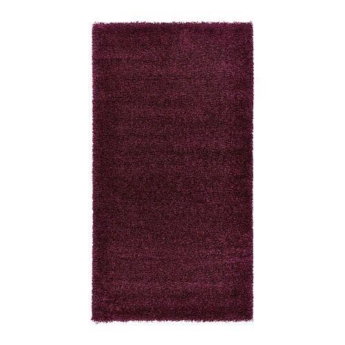ÅDUM Rug, high pile, lilac, 80x150 cm