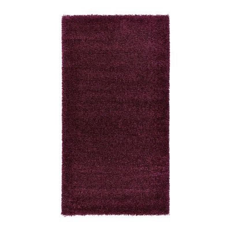 ÅDUM Rug, high pile, lilac, 80x150 cm