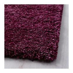 ÅDUM Rug, high pile, lilac, 80x150 cm