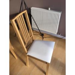 IKEA Ekensberg/Borje oak table and chairs