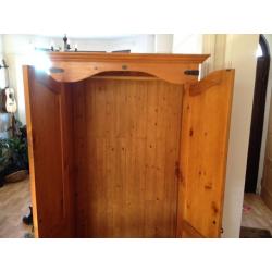 Classic Retro Real Wood Wardrobe