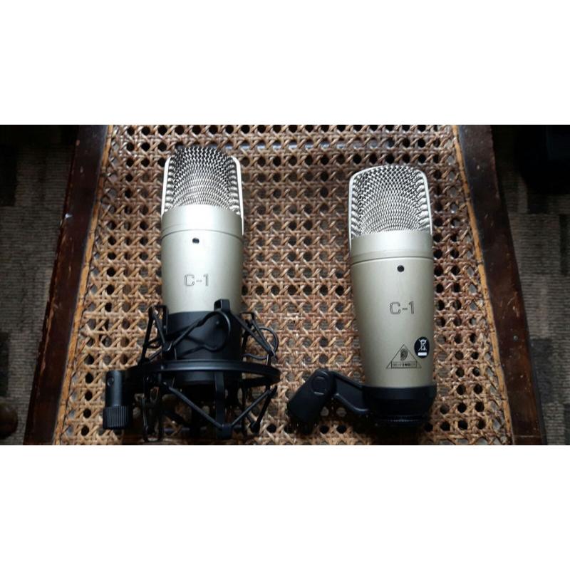 Behringer C1 - studio condenser microphone. x2