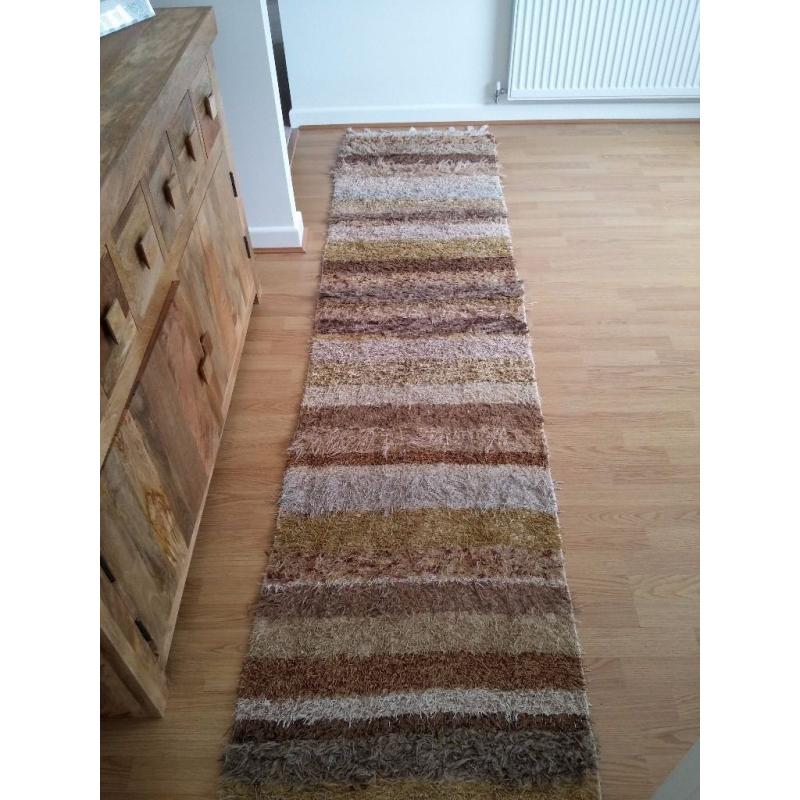 Shaggy pile runner rug 2.8m long