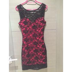 Black and Pink Lipsy Dress