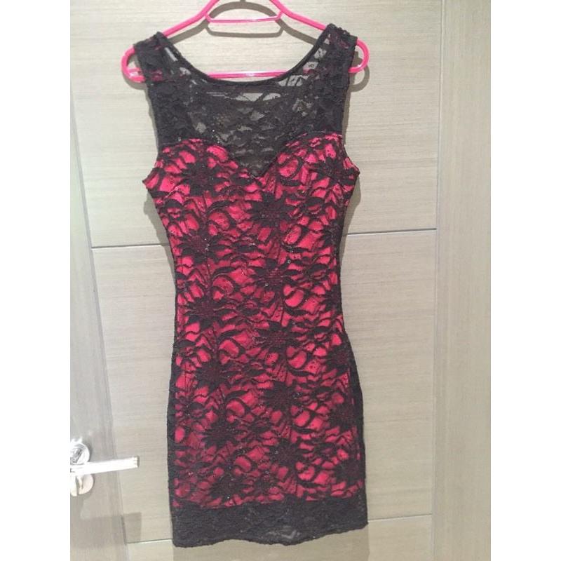 Black and Pink Lipsy Dress