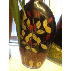 2 Large Kitchen decoration bottles