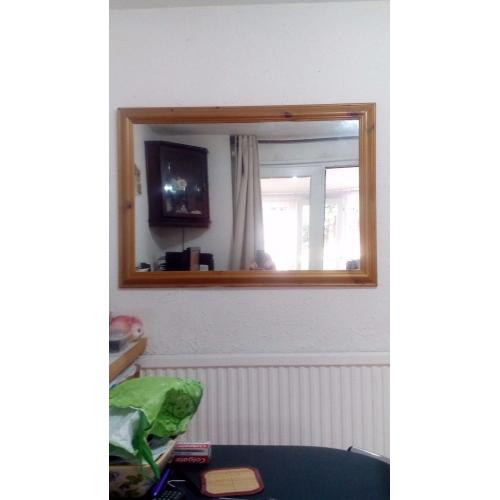 Pine mirror