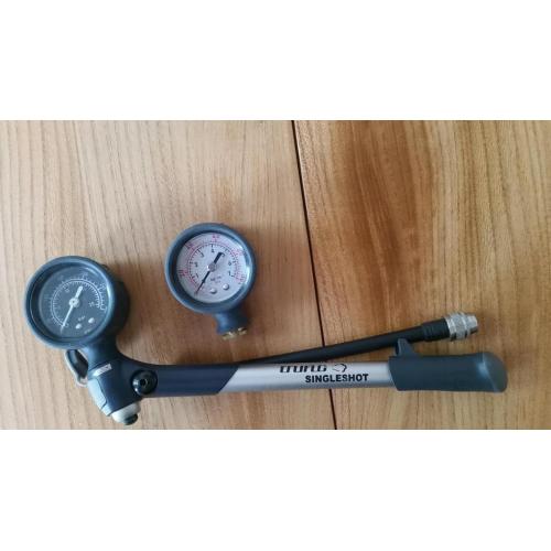 Trifle singles shot shock pump. Bike suspension pump