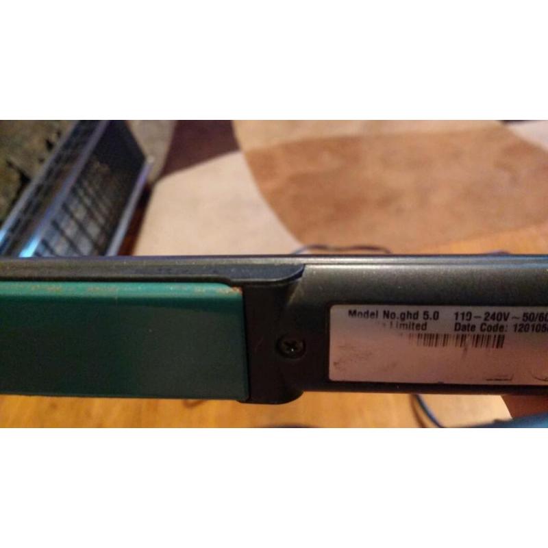 Ghd hair straighteners Mk 5.0 Black body with Teal Plates.