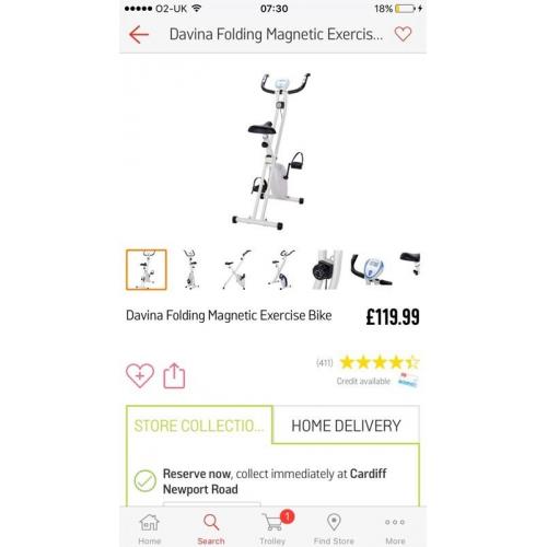 Davina exercise bike