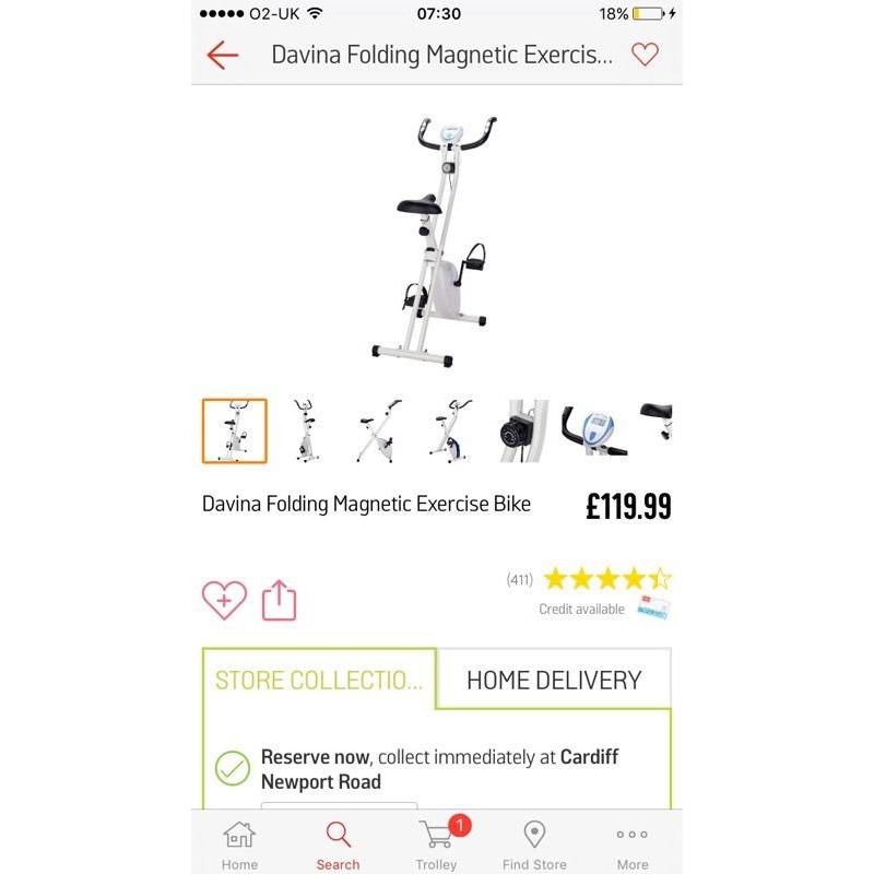 Davina exercise bike