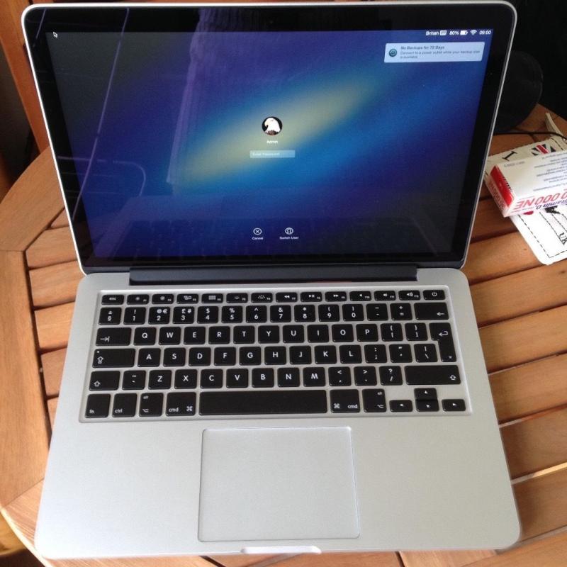 13" Macbook retina pro 2.7/8gb/256GB "2015 Early"