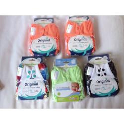 5 Brand New Cloth Nappies / Diapers (BumGenius Original Pocket Style)
