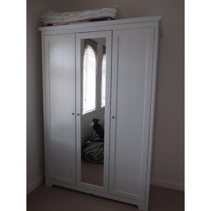 Three door wardrobe with mirror