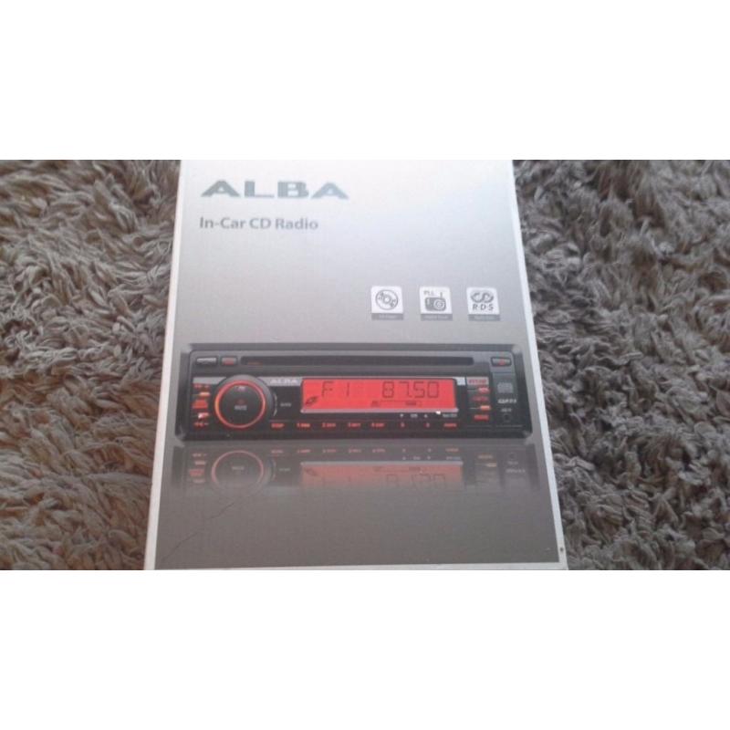 Alba in car cd radio player