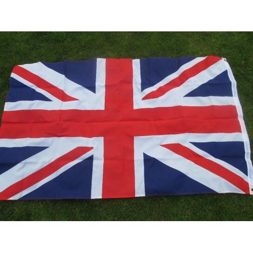 New Union (Jack) Flag 3 ' x 5' polyester with eyelets. UK Celebration, Street Party.