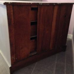 Antique shabby chic drawers with matching mirror