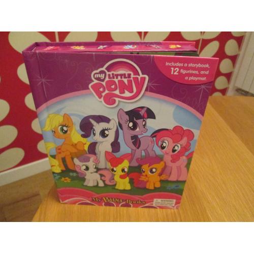 BRAND NEW "MY LITTLE PONY" BUSY BOOK (12 FIGURINES, STORYBOOK AND A PLAYMAT)