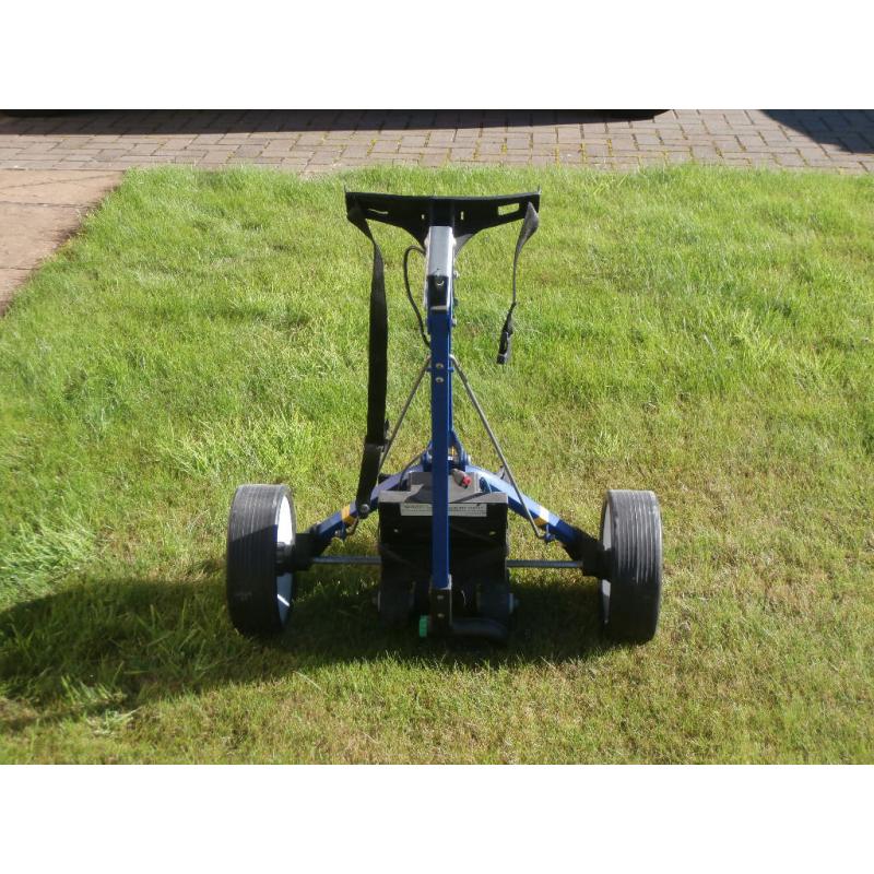 Hillbilly Motorised Golf Trolley + Charger+ 2 rechargable batteries (as NEW)