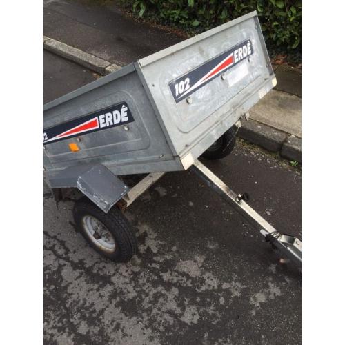ERDE 102 factory made galvanised tipping trailer